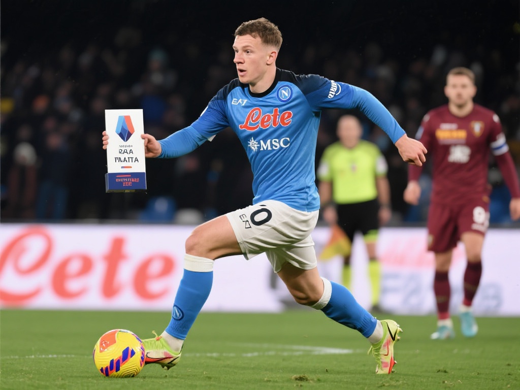 意甲官方：麦克托米奈当选那不勒斯对阵热那亚比赛的最佳球员