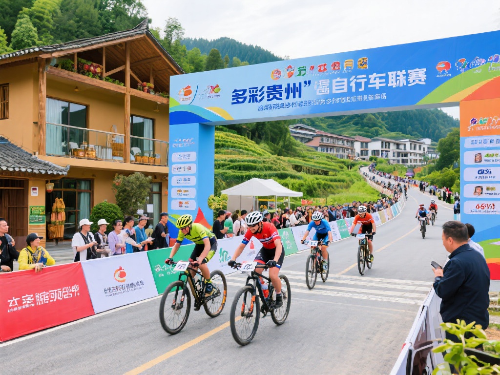 “多彩贵州”自行车联赛揭幕战激情开幕，全民迎接竞技盛宴