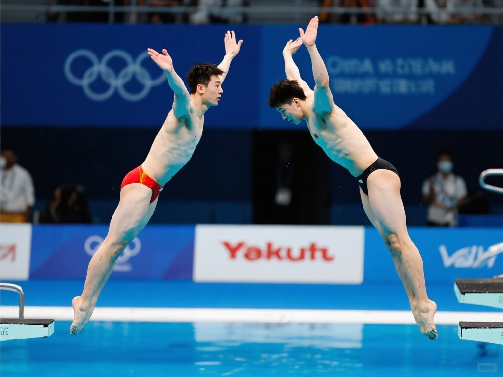 郑九源与胡宇康携手夺得男子双人3米板冠军