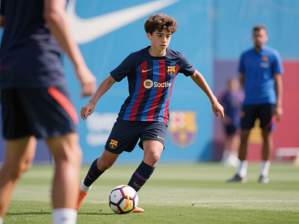17岁巴萨中场新星惊艳亮相，解约金仅600万欧，英超双雄争相抢夺！