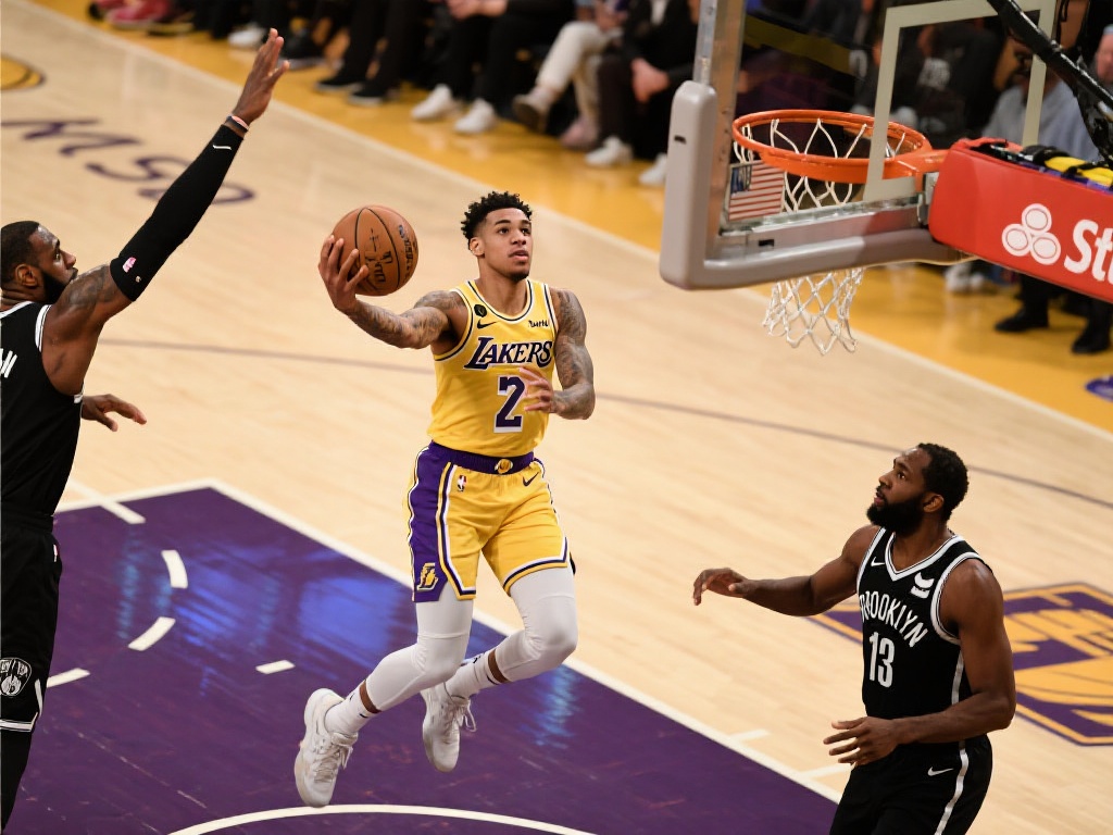 詹姆斯突破妙传助攻，里夫斯三分绝杀应声入网