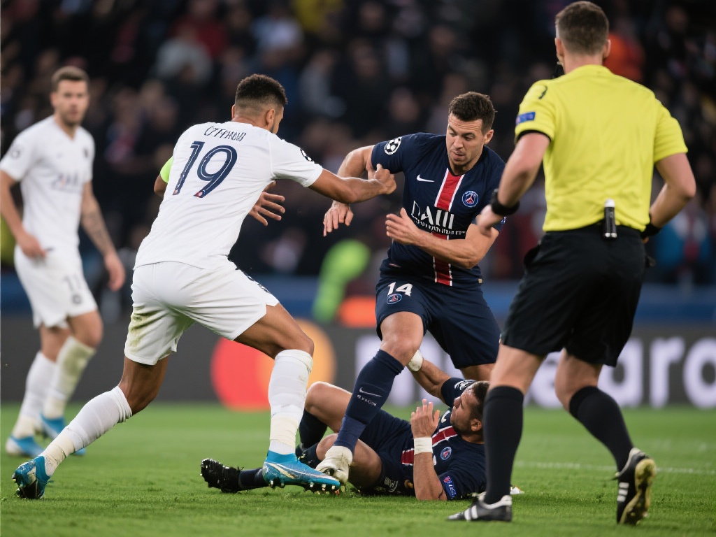 曼联＂屠夫＂恶意犯规再现：双脚跺踏制造伤情骗局