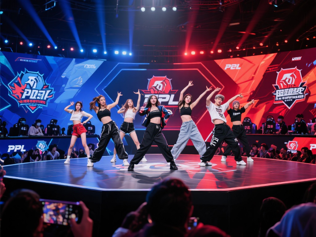 “今日PCL赛场中场劲舞秀”